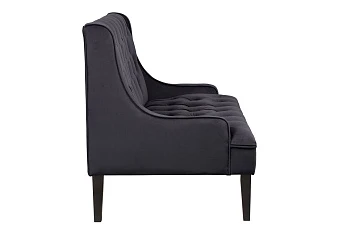 красивый Прямой двухместный американский диван Sommet черный в интернет-магазине