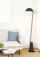 900135 Торшер ARANZOLA, 1X40W, E27, сталь, черный, белый в интернет-магазине