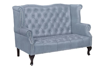 Кожаный дизайнерский диван лофт Royal Sofa Grey на заказ