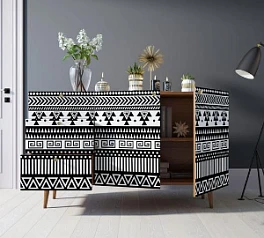 красивые Комод "Berber" с двумя дверками и ящиками принт 19 арт BB17/Print_19 на заказ