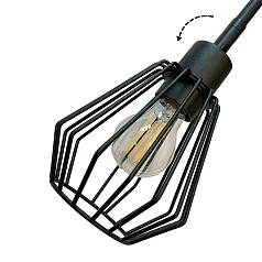 31531 Люстра TARBES, 3x60W(E27), сталь, черный на заказ в интернет-магазине