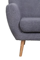 красивое Низкое кресло Fuller Grey Boucle