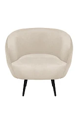 Мягкое кресло Benee Beige на черных ножках