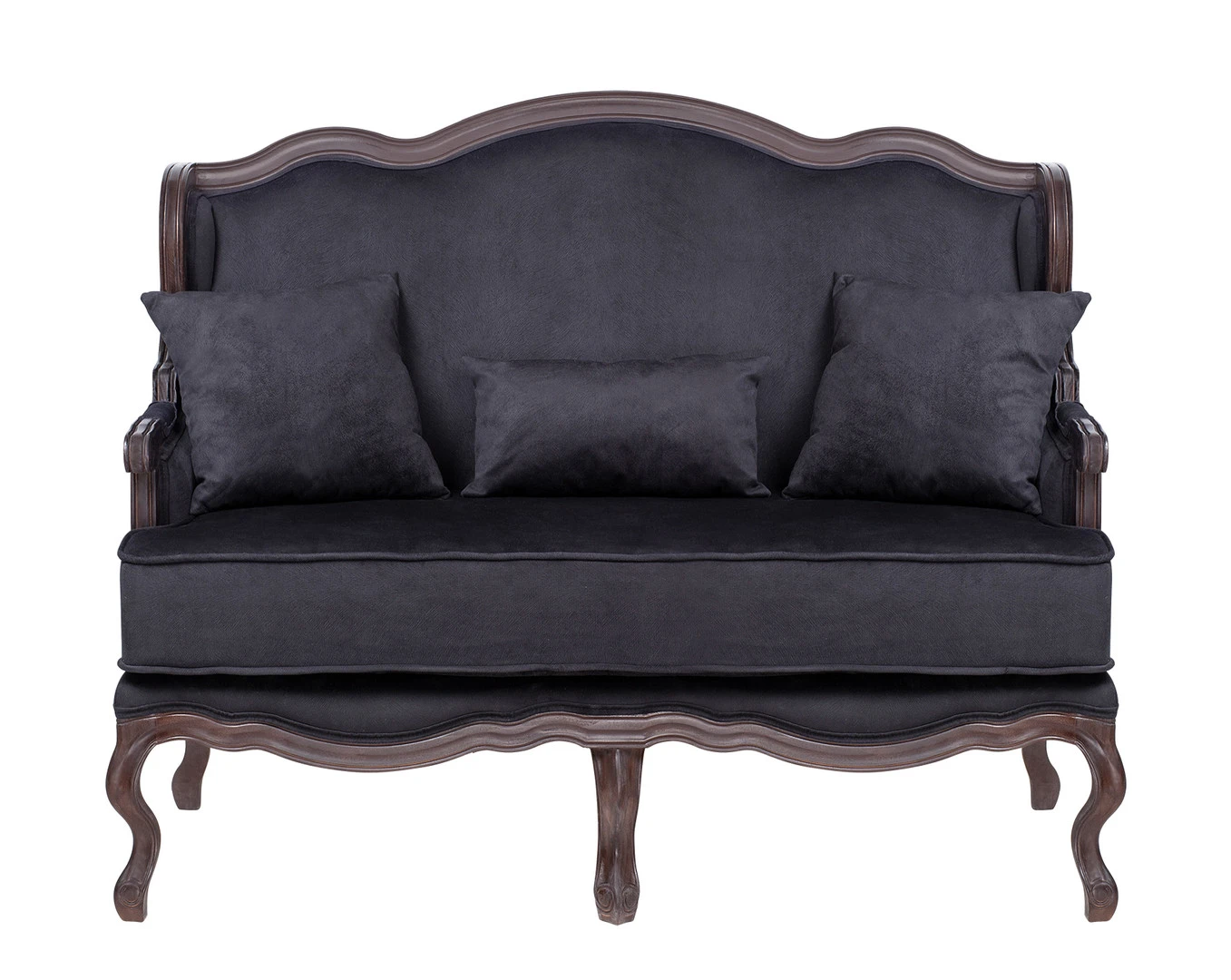 красивые Двухместный дизайнерский диван Brody Double Black в интернет-магазине