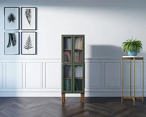 Шкаф-витрина "Andersen" с рифлеными стеклами арт AN14 на заказ в интернет-магазине