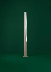 фото 390283 Торшер с ножным выключателем PREBONE 2, 1X5,7W (GU10), 1X540lm, H1800, алюминий, сталь, песочный, серебряный в интерьере