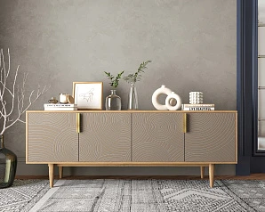 купить красивый Комод под TV с четыремя дверками "Line" R21/beige
