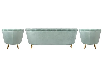 заказать Комплект кресел и дивана ракушка Pearl Triple Green