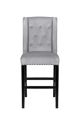 фото Дизайнерский барный стул Skipton Grey Velvet в интерьере