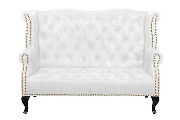 фото Кожаный дизайнерский диван лофт Royal Sofa White