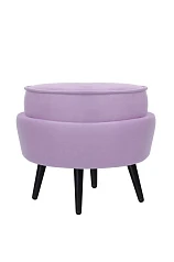 заказать Пуф Pearl Adorn Purple на черных ножках