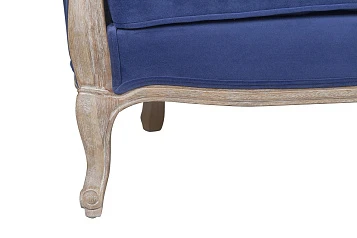 заказать Дизайнерский двухместный диван Darcy 2 ампир синий в интернет-магазине