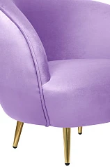 Мягкое кресло для гостиниц Small Benee Purple на заказ