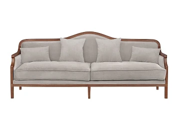 Диван с высокой спинкой для гостиниц Madesta Grey в интерьере