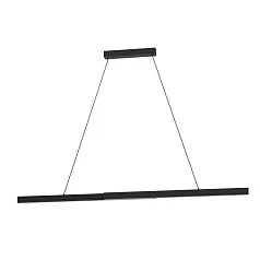 390368 Люстра диммируемая MONTEBUONO, 2X10W (LED), 3000K, 2600lm, L1800, B65, H1500, сталь, анодированный черный/пластик, белый на заказ в интернет-магазине