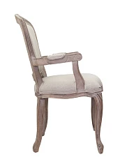 Мягкий стул с подлокотниками Gran Arm Beige в интерьере