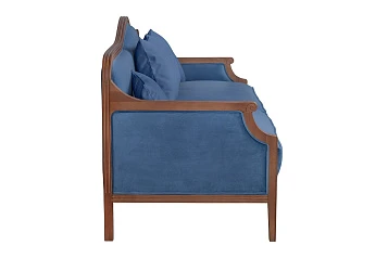 стильный Диван с высокой спинкой для гостиниц Madesta Blue