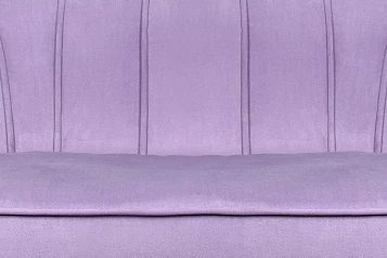 Диван ракушка для гостиниц Pearl Triple Purple на черных ножках
