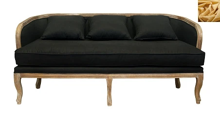 Диван ретро Nora желтый на заказ в интернет-магазине