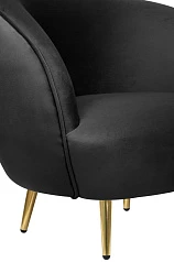 Мягкое кресло Small Benee Black в интерьере