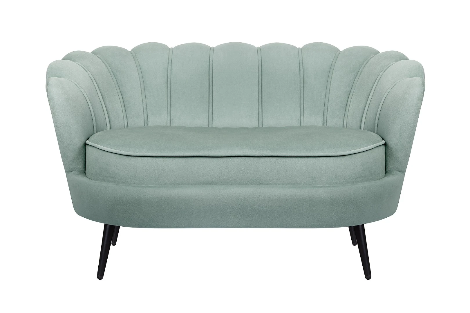 Диван ракушка Pearl Double Green на черных ножках в интернет-магазине