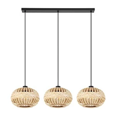 купить 43863 Люстра AMSFIELD 1, 3X40W (E27), L960, B260, H1100, сталь, черный / дерево