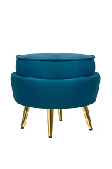 фото Пуф Pearl Adorn Marine в интерьере