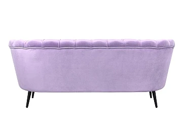 Диван ракушка для гостиниц Pearl Triple Purple на черных ножках