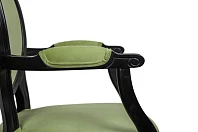красивый Мягкий стул с подлокотниками Delo Kora Arm Green