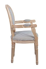 купить стильный Мягкий стул с подлокотниками Volker Arm Black Pinstripe в интернет-магазине