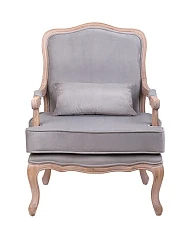 купить красивое Мягкое полукресло с подлокотниками Nitro Grey Velvet в интернет-магазине