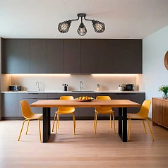 31531 Люстра TARBES, 3x60W(E27), сталь, черный на заказ в интернет-магазине