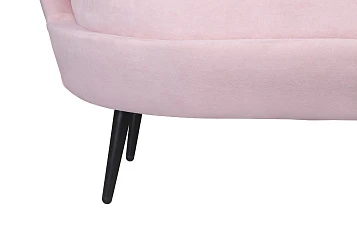 заказать Диван ракушка Pearl Double Pink на черных ножках