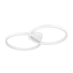 900954 Потолочный светильник AMANDOLO, 19,5W(LED), 2400lm, L675, B380, H65, алюминий, сталь, белый/пластик, белый в интерьере