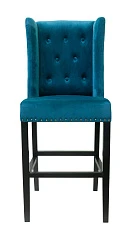 фото Дизайнерский барный стул Skipton Blue Velvet в интерьере