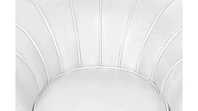 Низкое кресло ракушка Pearl White на черных ножках в интернет-магазине