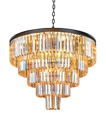 красивые Люстра Odeon 5 Rings Amber на заказ