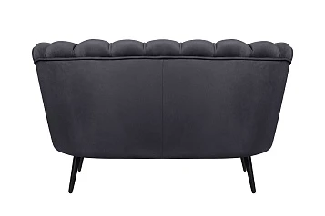 купить Дизайнерский диван Pearl Double Black на черных ножках