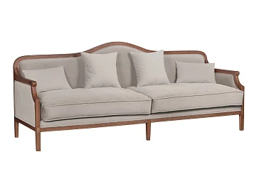 Диван с высокой спинкой для гостиниц Madesta Grey в интерьере