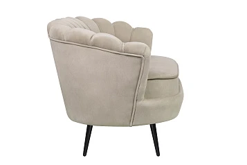 Дизайнерский диван Pearl Double Taupe на черных ножках в интернет-магазине