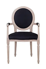 Мягкий стул с подлокотниками Delo Arm Black