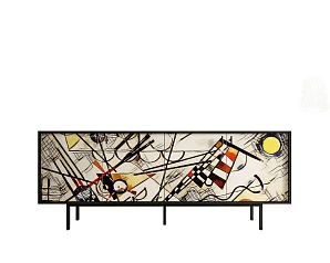 Комод с четыремя дверками "Emerson" by Kandinsky арт EM01/Print_01 на заказ