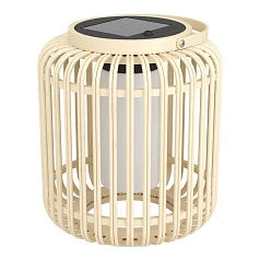 красивые 901088 Светильник на солнечн батарее MARLIANO, 2,5W(LED), 4000K, 300lm, IP44,дерево, сталь, коричн, черн/пластик, белый