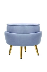 фото Пуф Pearl Adorn Sky в интерьере
