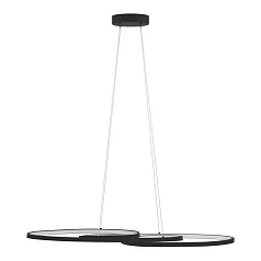 купить стильные 900948 Люстра диммируемая GIANELLA, 36W (LED), 3000K, 3960lm, L1150, B375, H1100, сталь, черный / пластик, белый