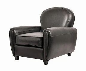 Кожаное кресло черное Flog на заказ в интернет-магазине