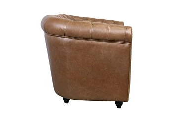 Кожаный диван лофт Karo Brown leather 2S