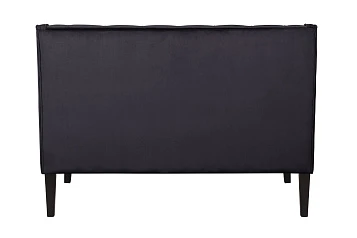 Прямой двухместный американский диван Sommet черный в интернет-магазине