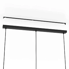 900495 Подвесной потолочный светильник ROMAZZINA, 3x40W, E27, L900, B200, H1100, сталь, черный