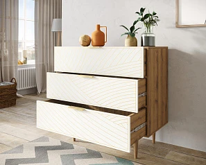 заказать Комод с тремя ящиками "Line" LN12/GR1/beige
